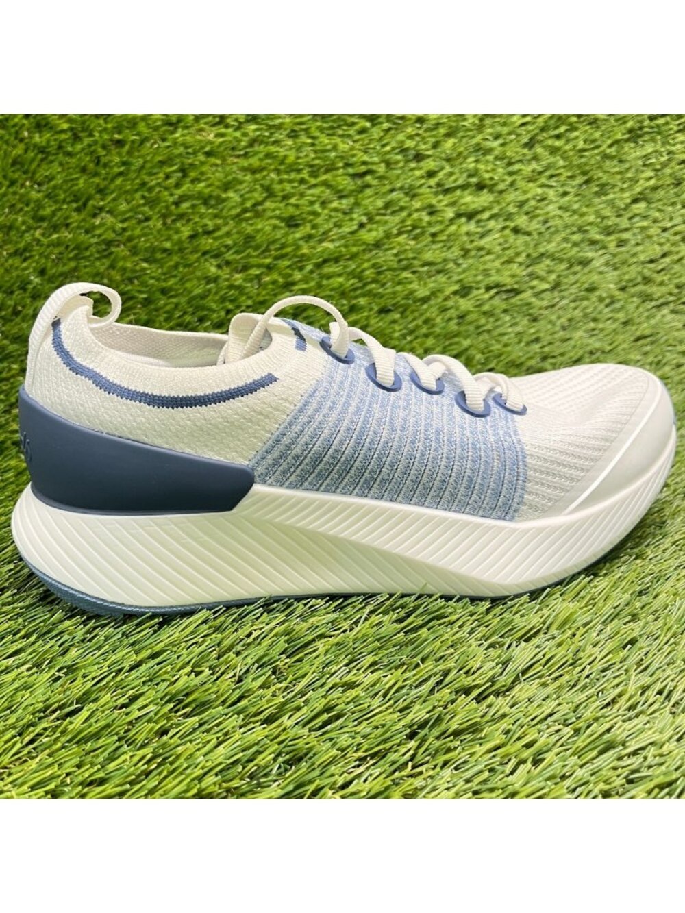 Allbirds Tree Gliders Womens Size 7.5 White Blue Athletic Running Shoes Sneakers